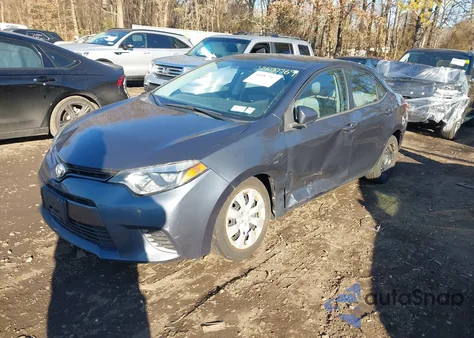 2016 Toyota Corolla Le z USA, uszkodzony, nr VIN 2T1BURHEXGC665344